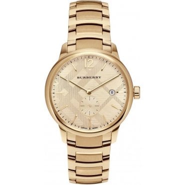 Burberry BU10006 Mens The Classic Gold Watch