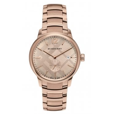 Burberry BU10013 Mens The Classic Rose Gold Watch