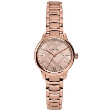 Burberry BU10116 Ladies Rose Gold The Classic Check Watch