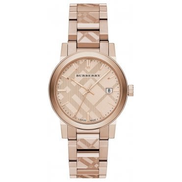 Burberry BU9039 Unisex The City Engraved Check Watch
