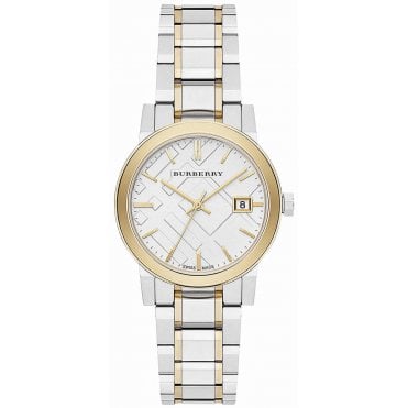 Burberry BU9115 Ladies Two Tone The City Watch