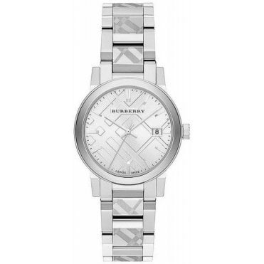 Burberry BU9144 Ladies The City Engraved Check Watch