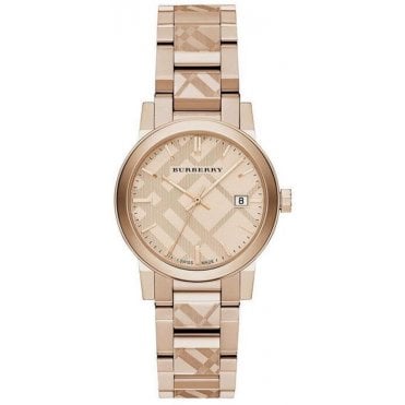 Burberry BU9146 Ladies The City Engraved Check Watch