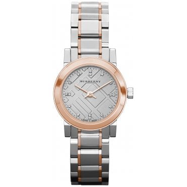 Burberry BU9214 Ladies The City Check Diamond Watch