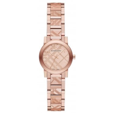 Burberry BU9235 Ladies The City Engraved Check Watch