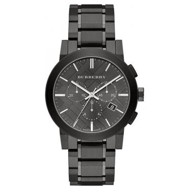 Burberry BU9354 Mens Gunmetal The City Chronograph Watch