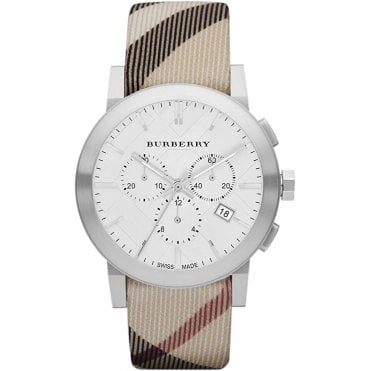 Burberry BU9357 Mens Nova Check Chronograph Watch