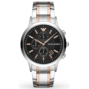 Emporio Armani AR11165 Mens Two Tone Watch
