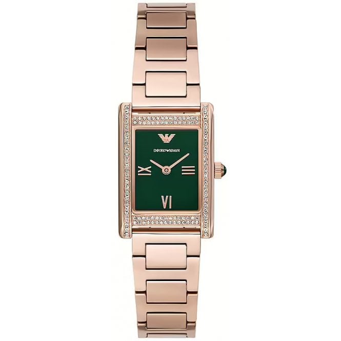 Emporio Armani AR11641 Ladies Rose Gold Crystal Watch