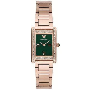 Emporio Armani AR11641 Ladies Rose Gold Crystal Watch