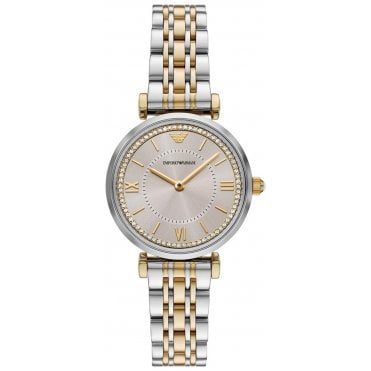 Emporio Armani AR11702 Ladies Tone Tone Gianni T-Bar Watch