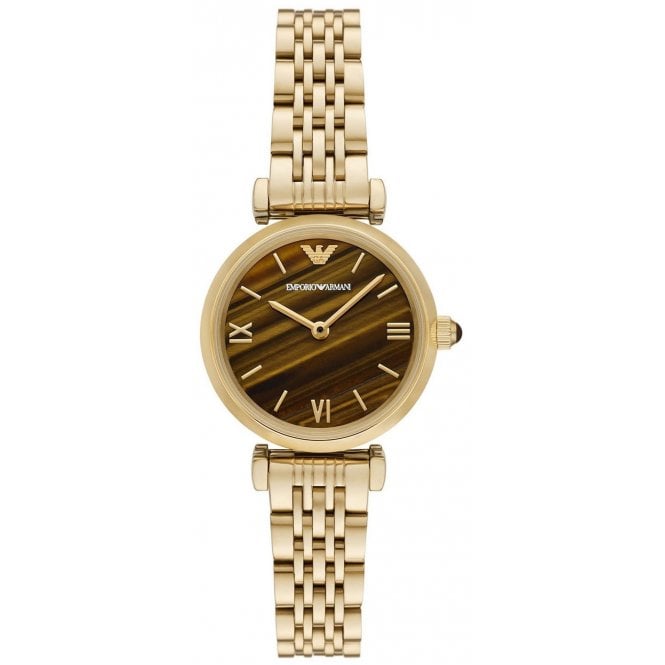Emporio Armani AR11703 Ladies Gold Gianni T-Bar Watch