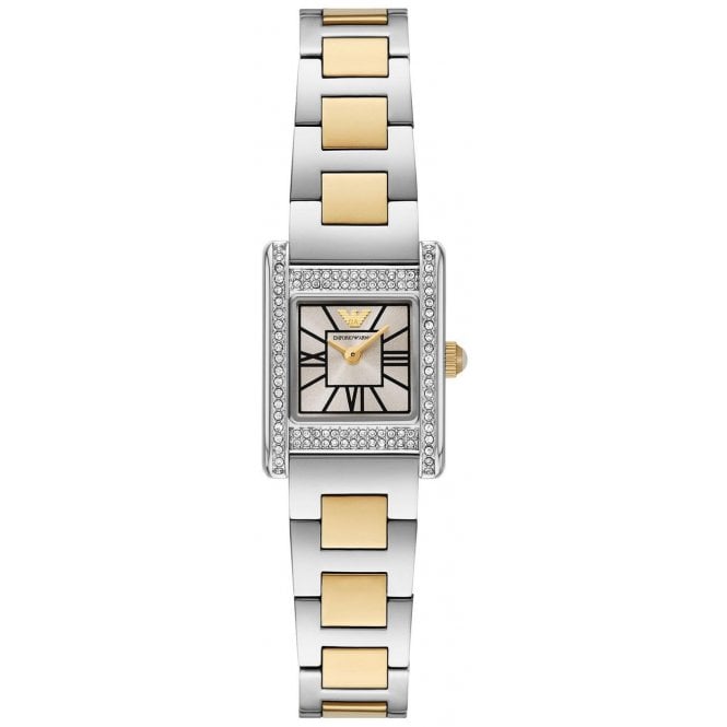 Emporio Armani AR11704 Ladies Two Tone Crystal Watch