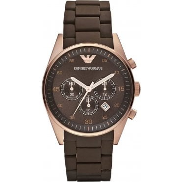 Emporio Armani AR5890 Mens Brown Tazio Watch