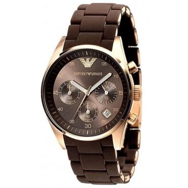 Emporio Armani AR5891 Ladies Brown Tazio Watch