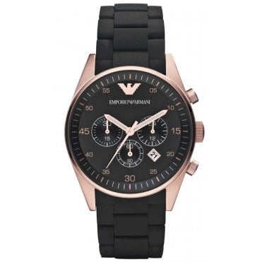 Emporio Armani AR5905 Mens Black Tazio Watch