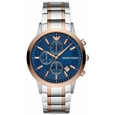 Emporio Armani AR80025 Mens Two Tone Watch