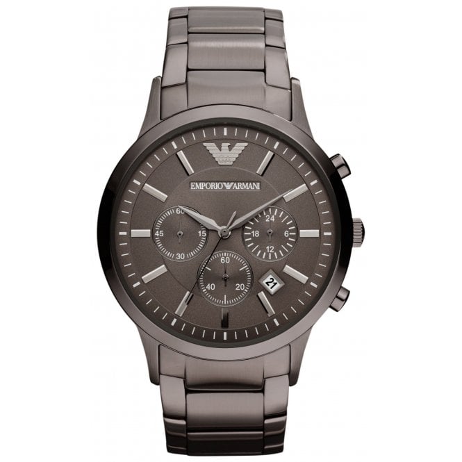 Emporio Armani EX DISPLAY AR2454 Mens Grey Renato Watch