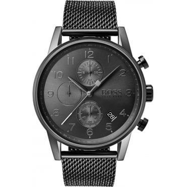 Hugo Boss HB 1513674 Mens Gunmetal Navigator Watch