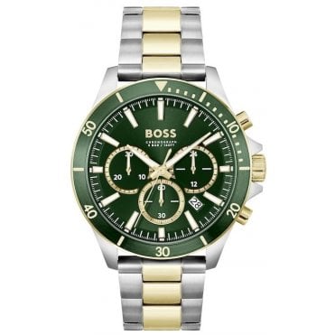 Hugo Boss HB 1514154 Mens Troper Two Tone Chronograph Watch