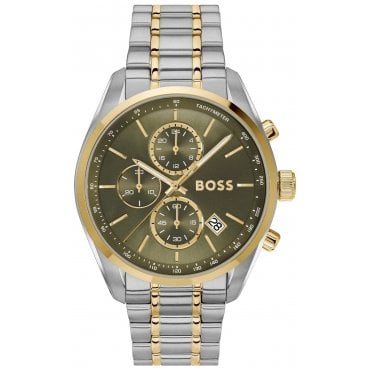 Hugo Boss HB 1514227 Mens Grand Prix 44.5mm Chronograph Watch