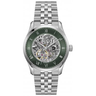Hugo Boss HB 1514236 Mens Principle 41mm Skeleton Automatic Watch