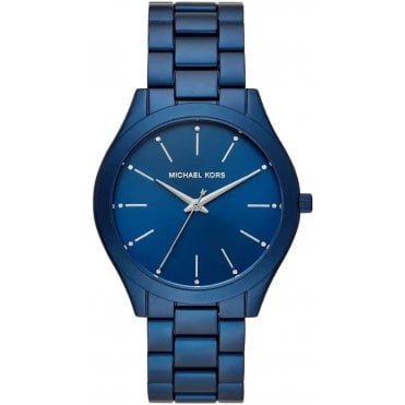 Michael Kors MK4503 Ladies Navy Blue Slim Runway Watch