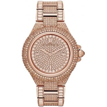 Michael Kors MK5862 Ladies Rose Gold Camille Glitz